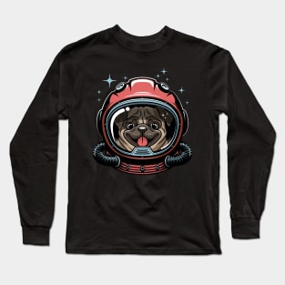 Pug astronaute Long Sleeve T-Shirt